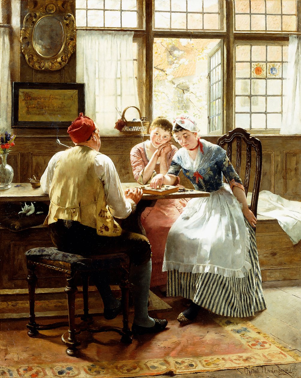 Het Dammen door C. Hendrick Nordenberg