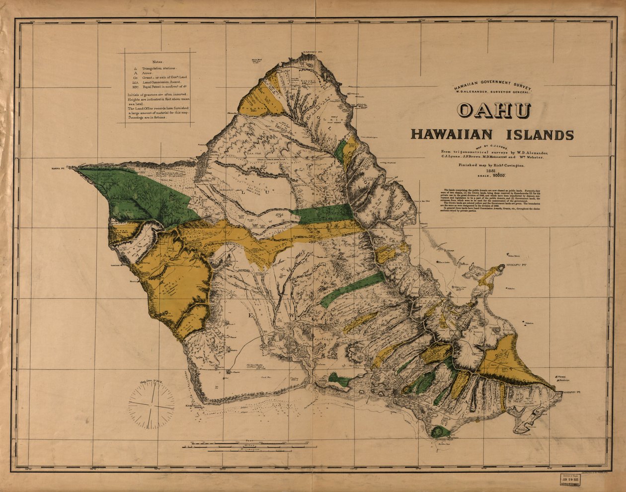 Oahu, Hawaïaanse Eilanden door C. J.; Covington Lyons