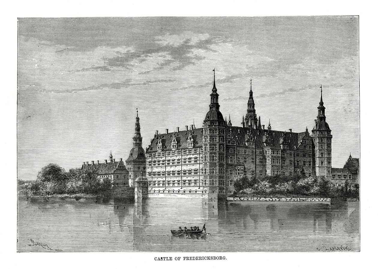 Frederiksborg Kasteel, Kopenhagen, Denemarken, 1879 door C. Laplante
