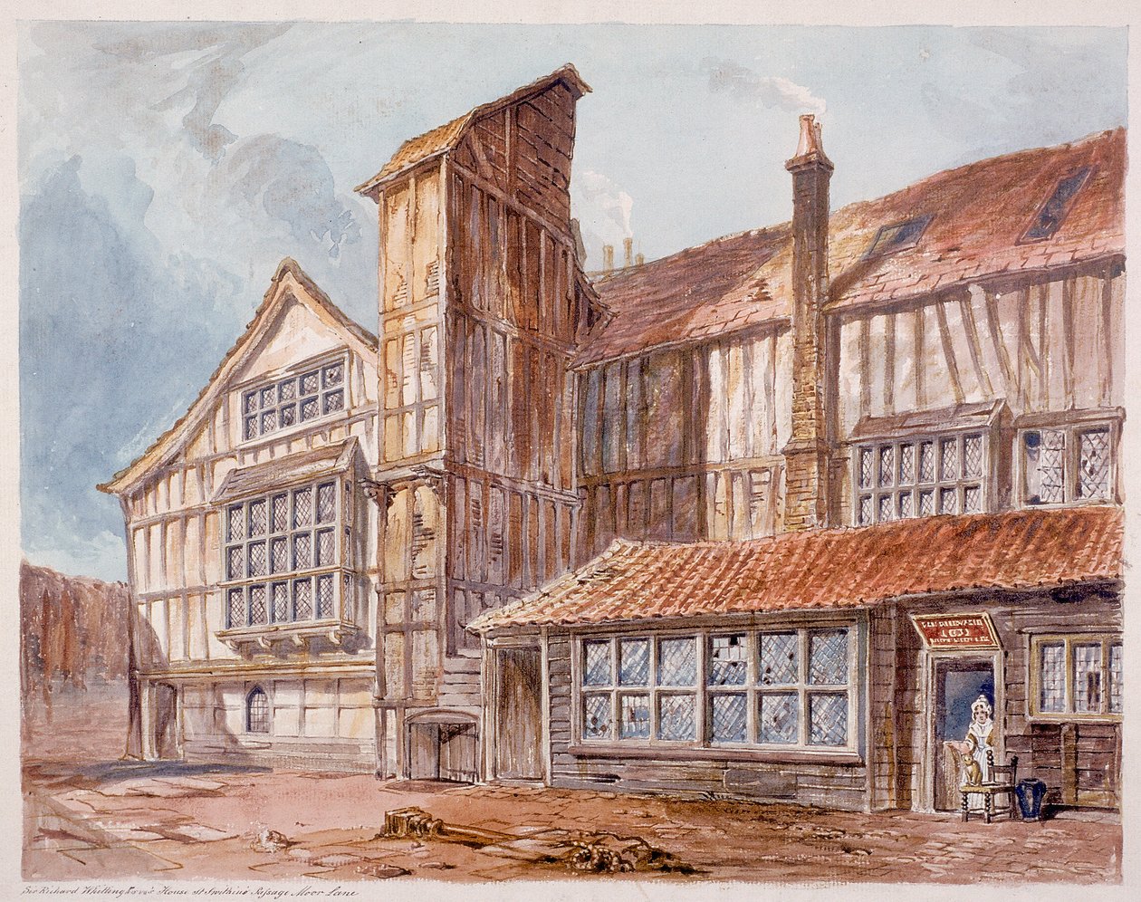 Milton Street, Londen, ca. 1804 door C Matthews