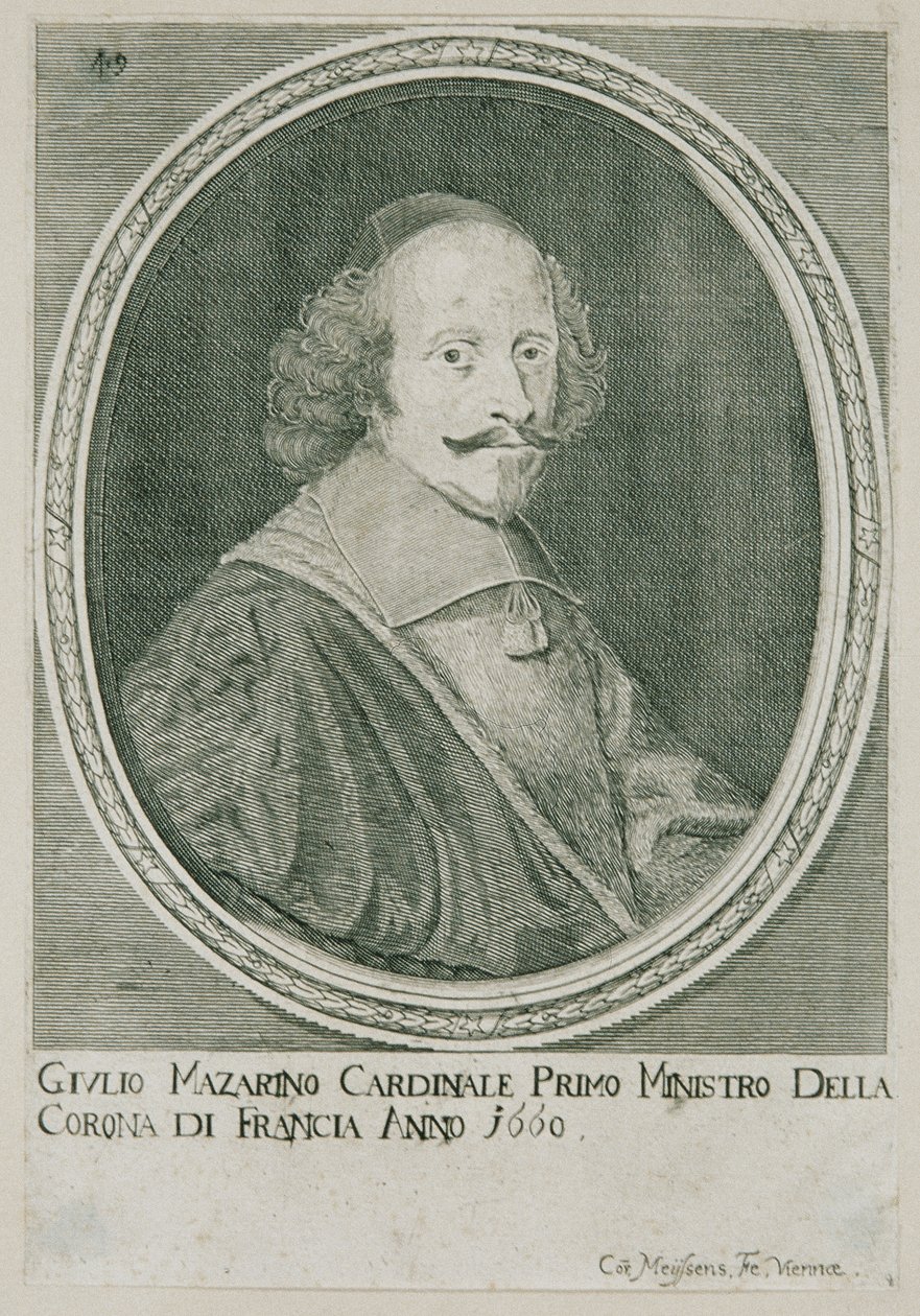 Kardinaal Jules Mazarin door C. Mejssens
