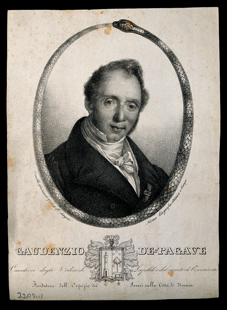 Gaudenzio de Pagave. Litho door C. Gandolfi. door Camilla Guiscardi