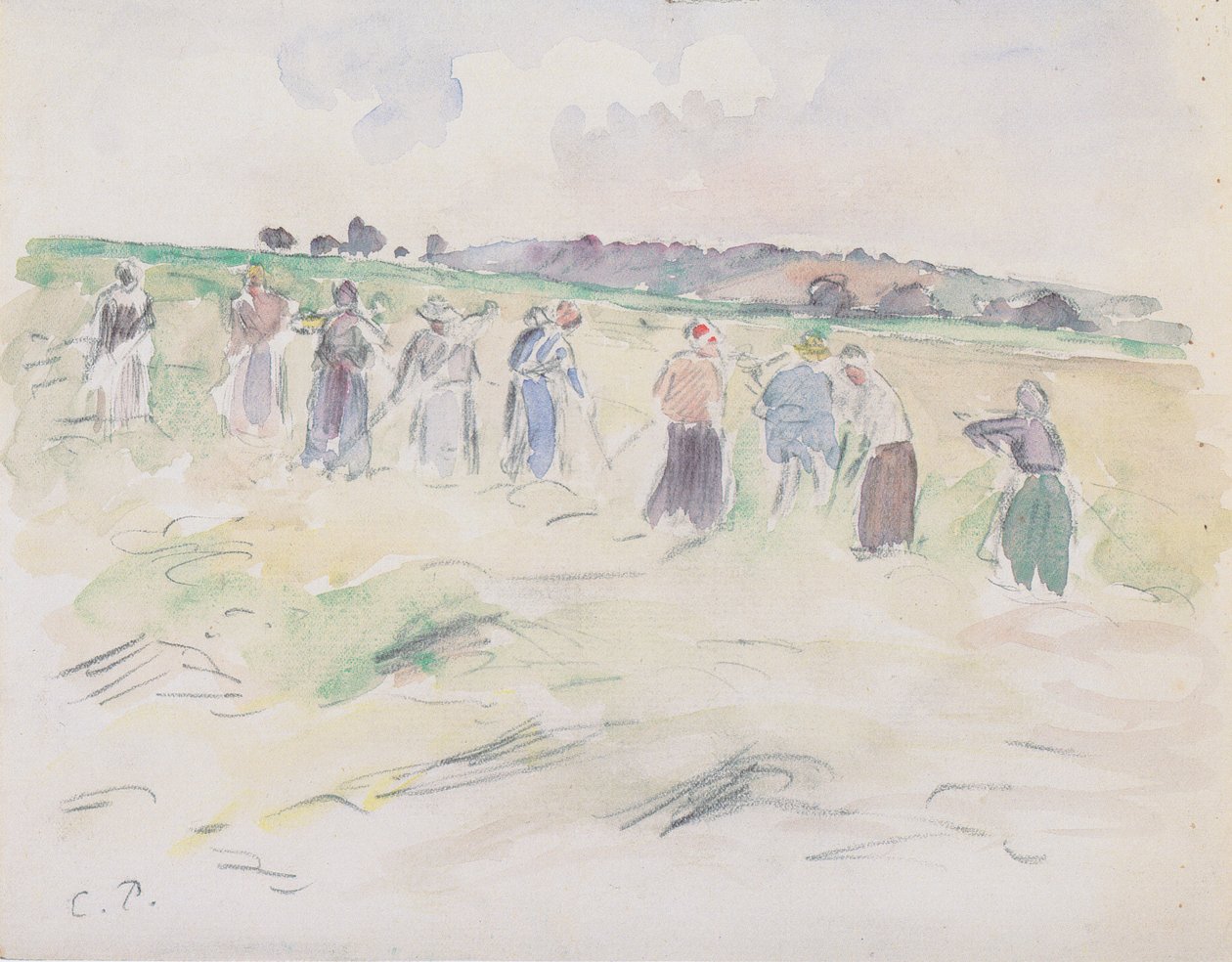 Hooioogst door Camille Jacob Pissarro