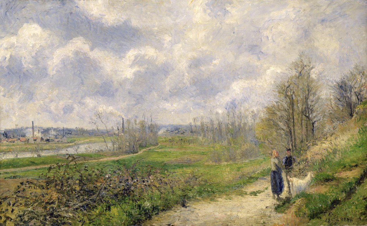 La Sente du Chou, nabij Pontoise, 1878 door Camille Jacob Pissarro