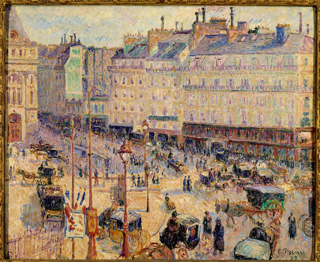 Place du Havre in Parijs in 1893 door Camille Pissarro