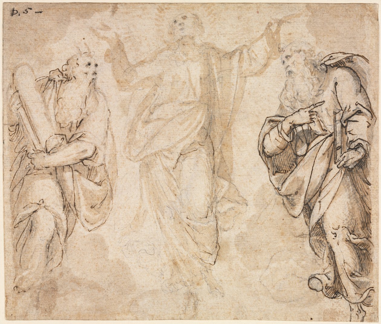 De Transfiguratie (recto) door Camillo Procaccini