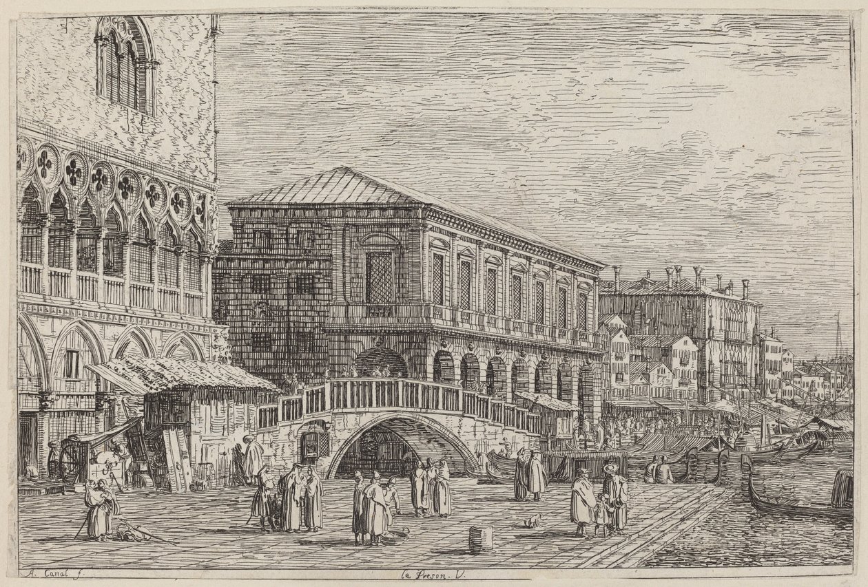 De Gevangenis. V. door Canaletto