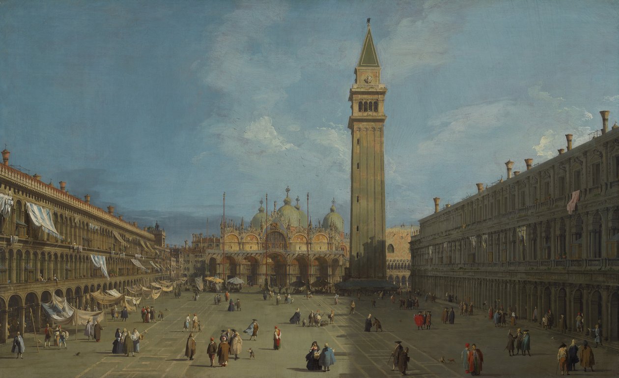 Piazza San Marco door Giovanni Antonio Canal