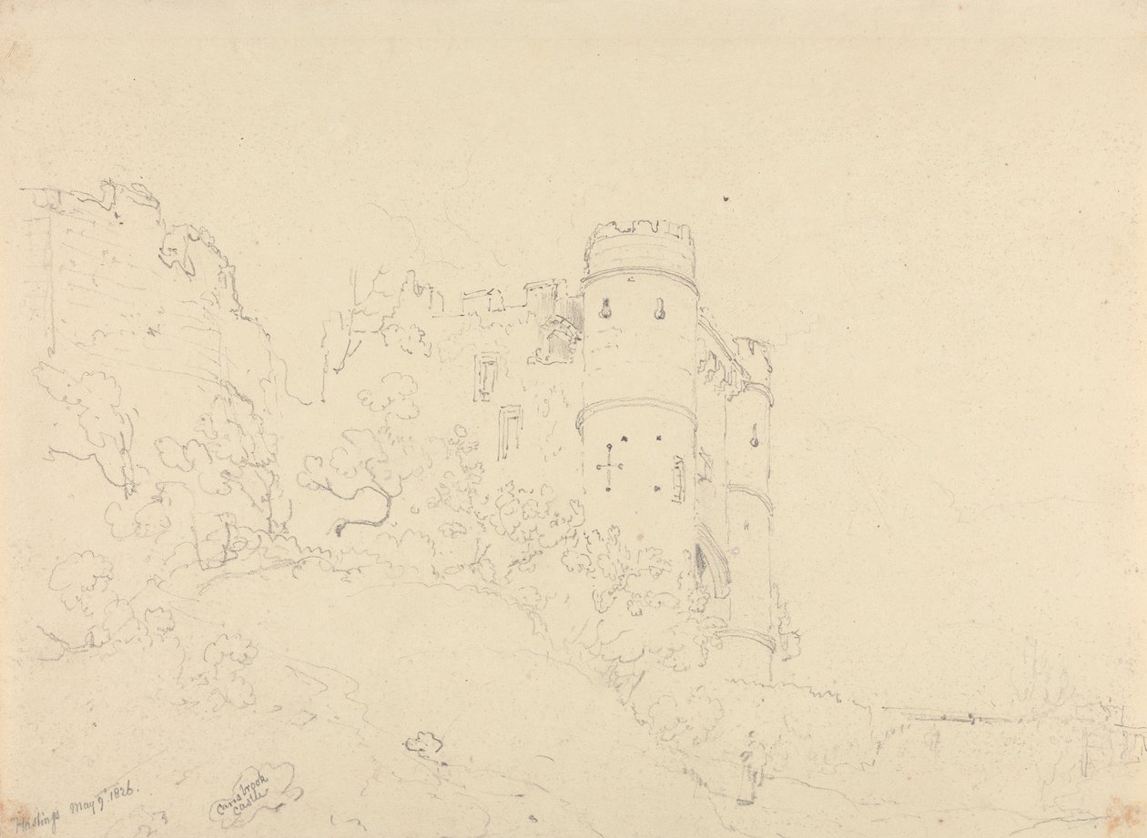 Carisbrooke Castle, 9 mei 1826 door Capt. Thomas Hastings