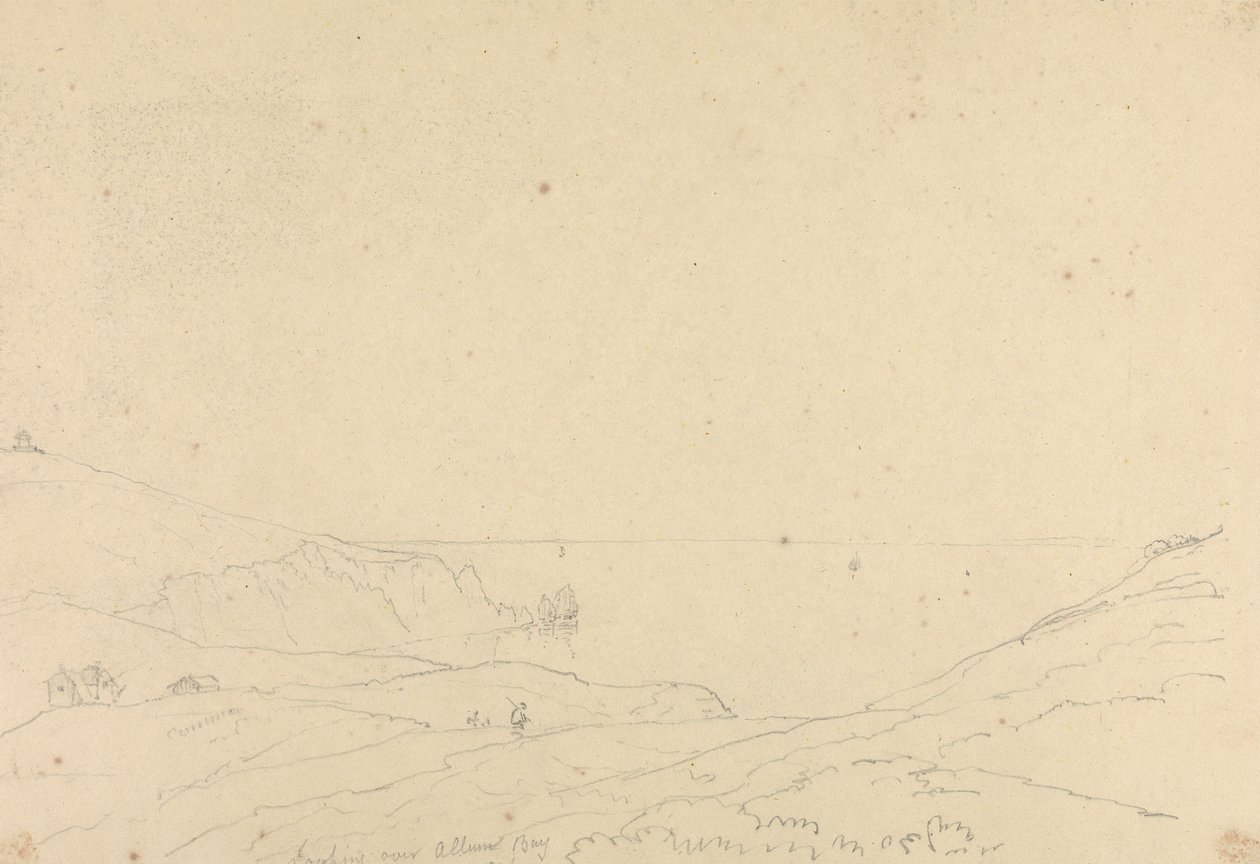 Uitzicht over Alum Bay door Capt. Thomas Hastings
