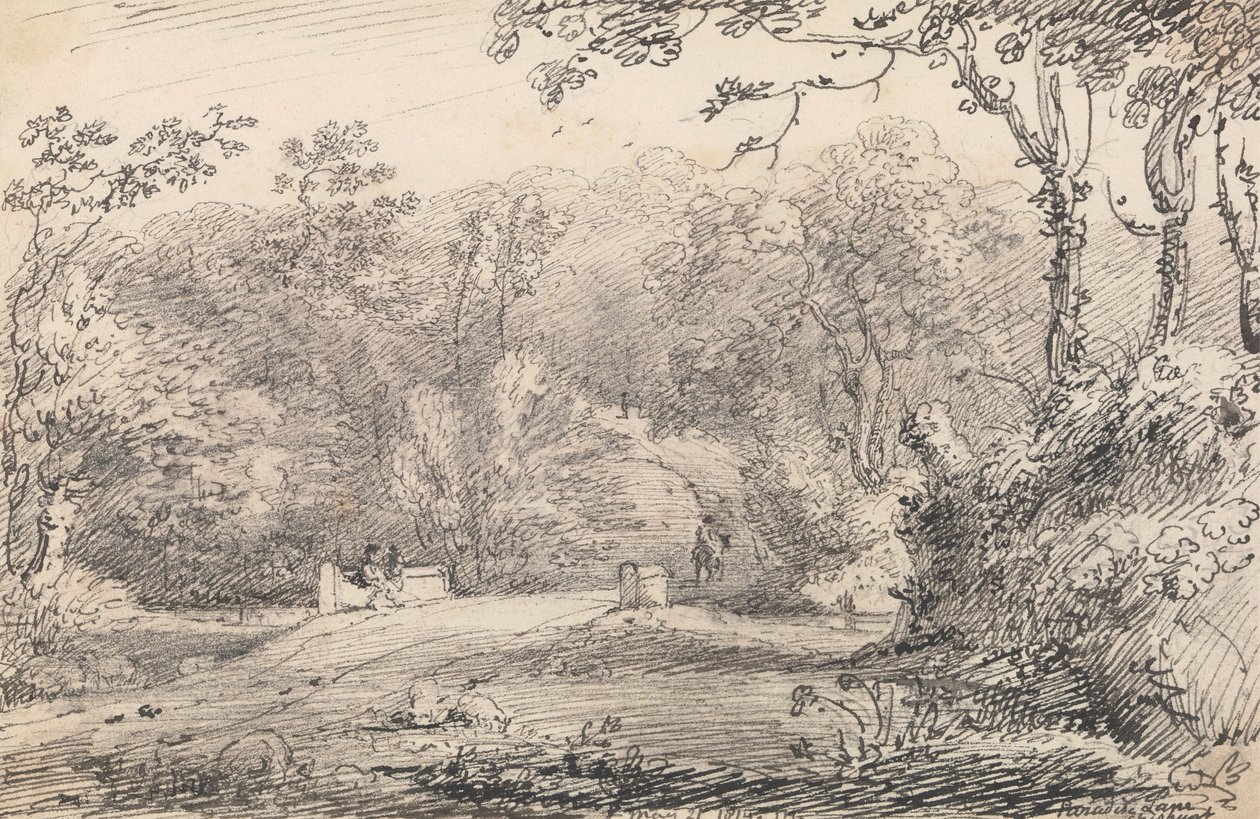 Paradise Lane, Cheshunt, 21 mei 1814 door Capt. Thomas Hastings