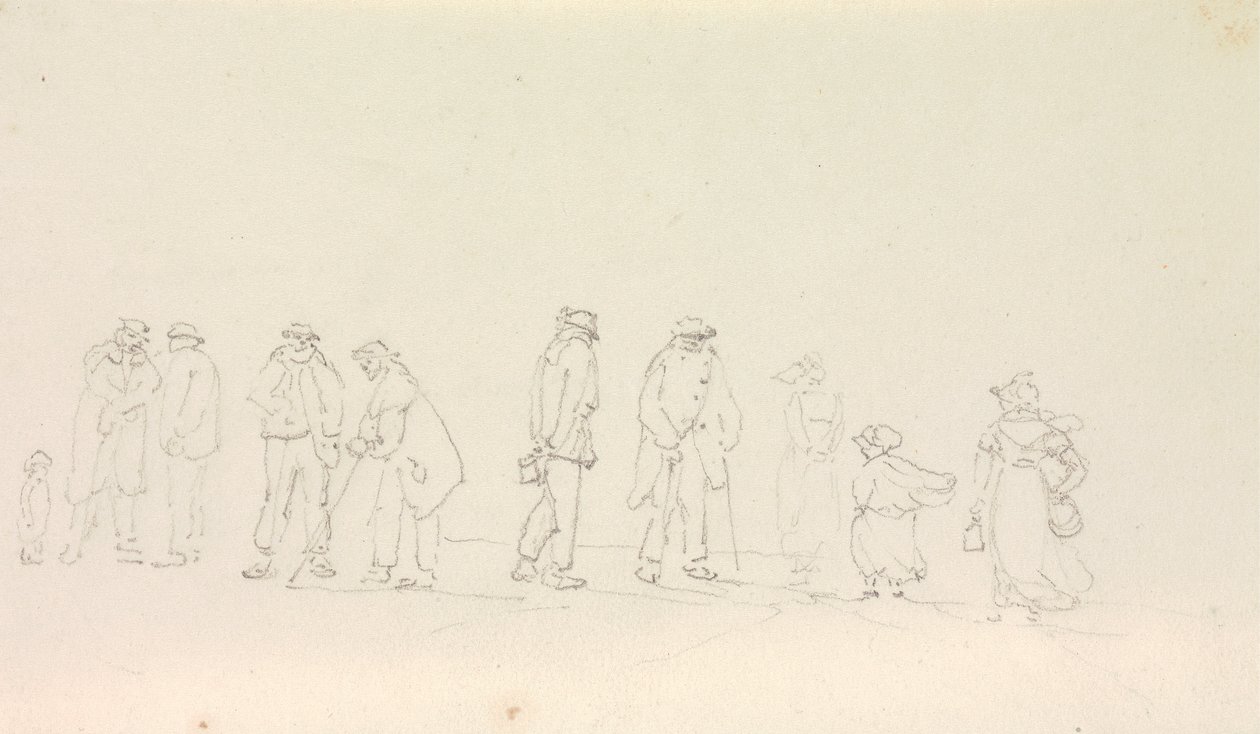 Schets van een Groep Mensen door Capt. Thomas Hastings