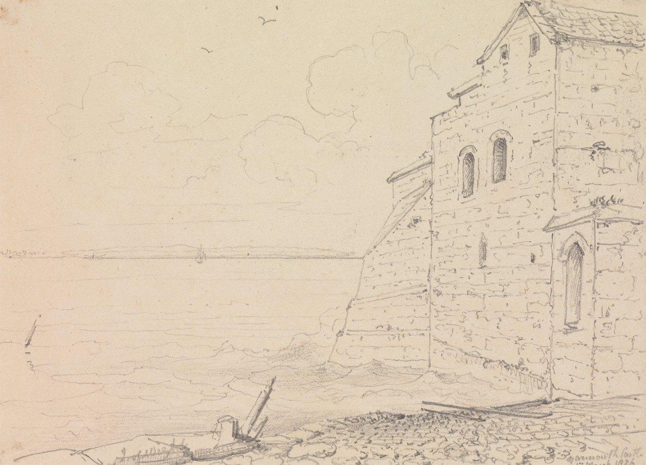 Yarmouth Castle, 17 maart 1826 door Capt. Thomas Hastings