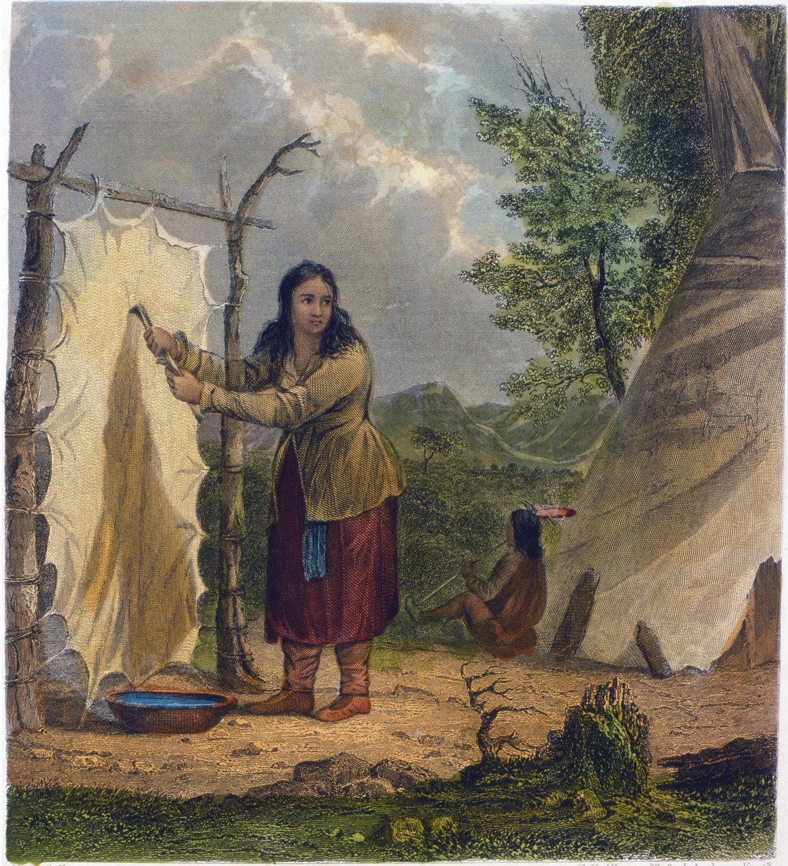 Buffalohuid, 1853 door Captain Seth Eastman