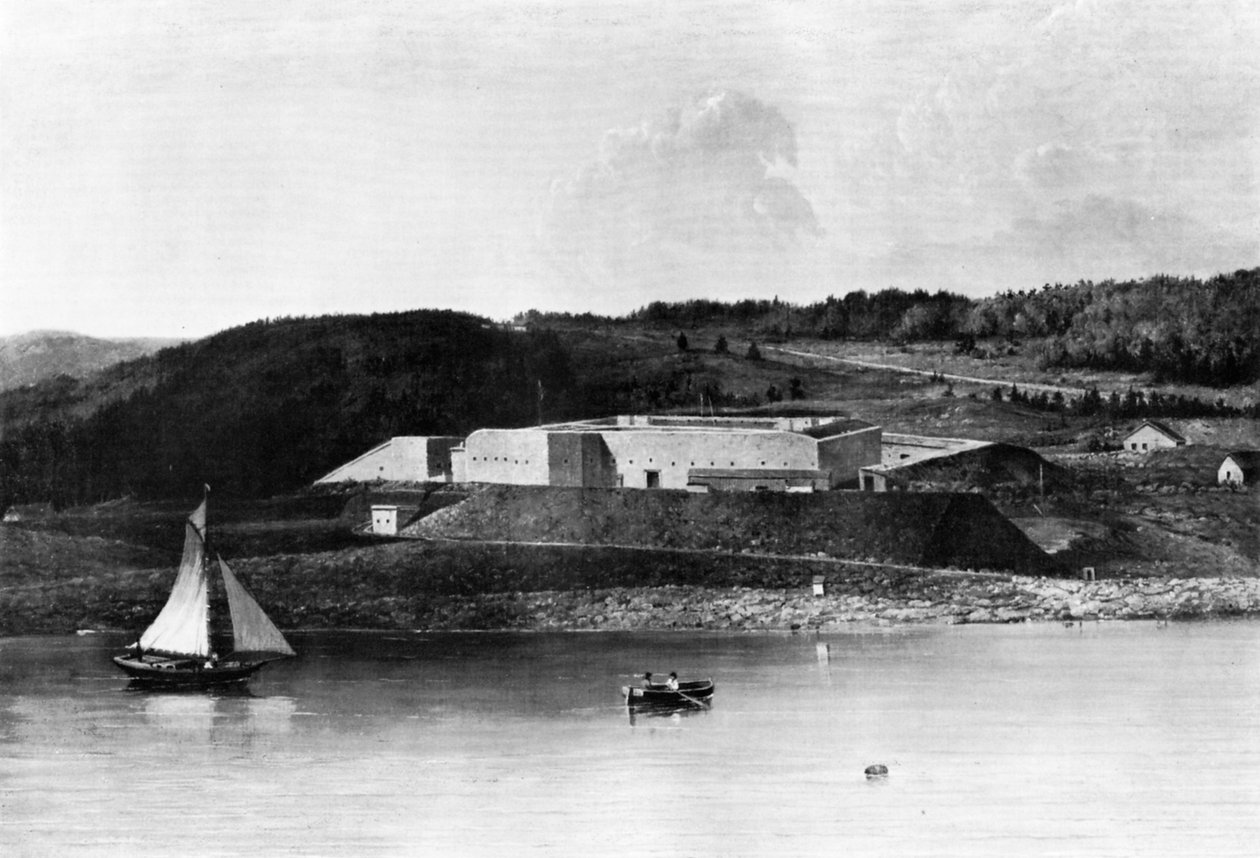 Fort Knox, Maine, 1870-1875 door Captain Seth Eastman