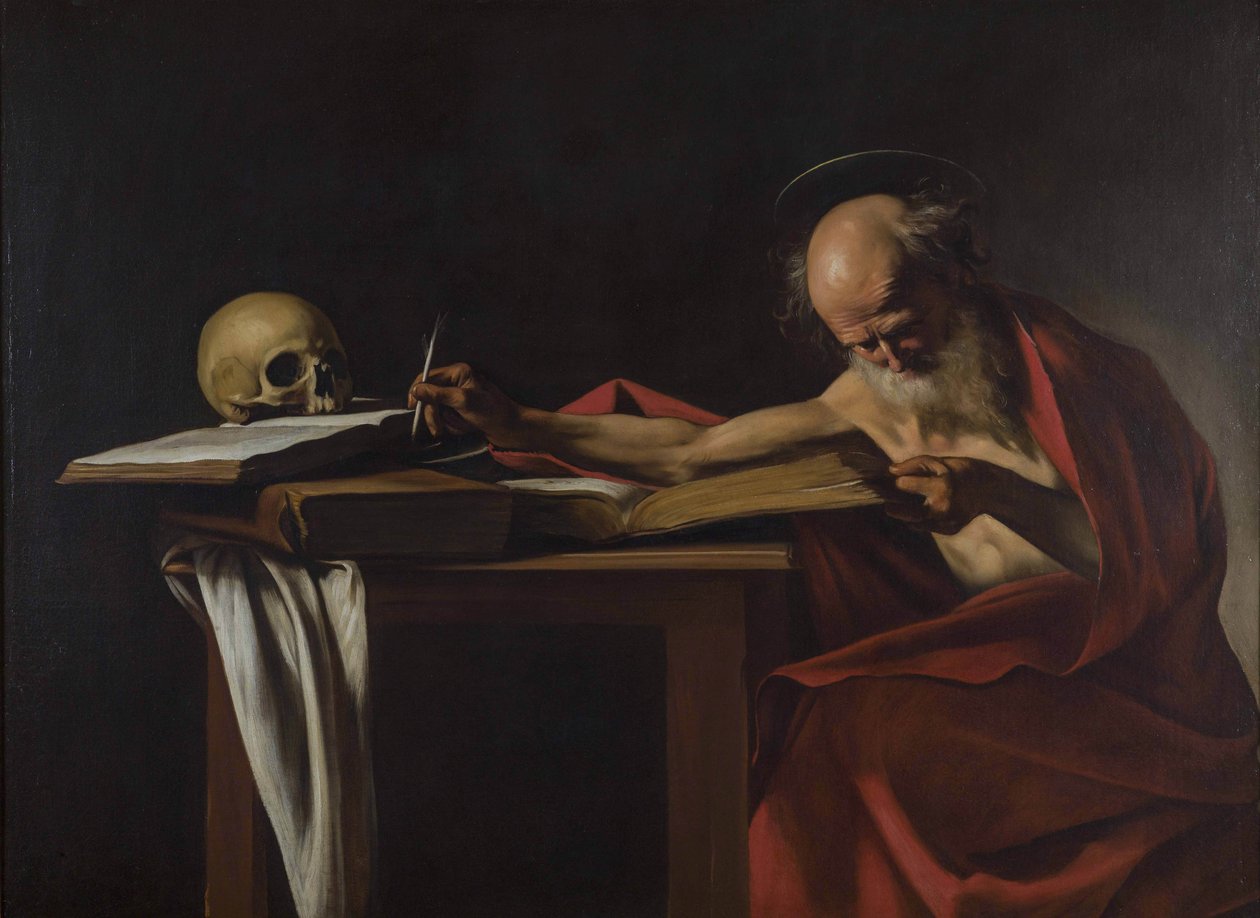 Heilige Jeroen door Caravaggio