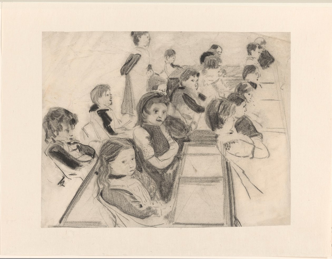 Schoolklas door Carel Adolph Lion Cachet