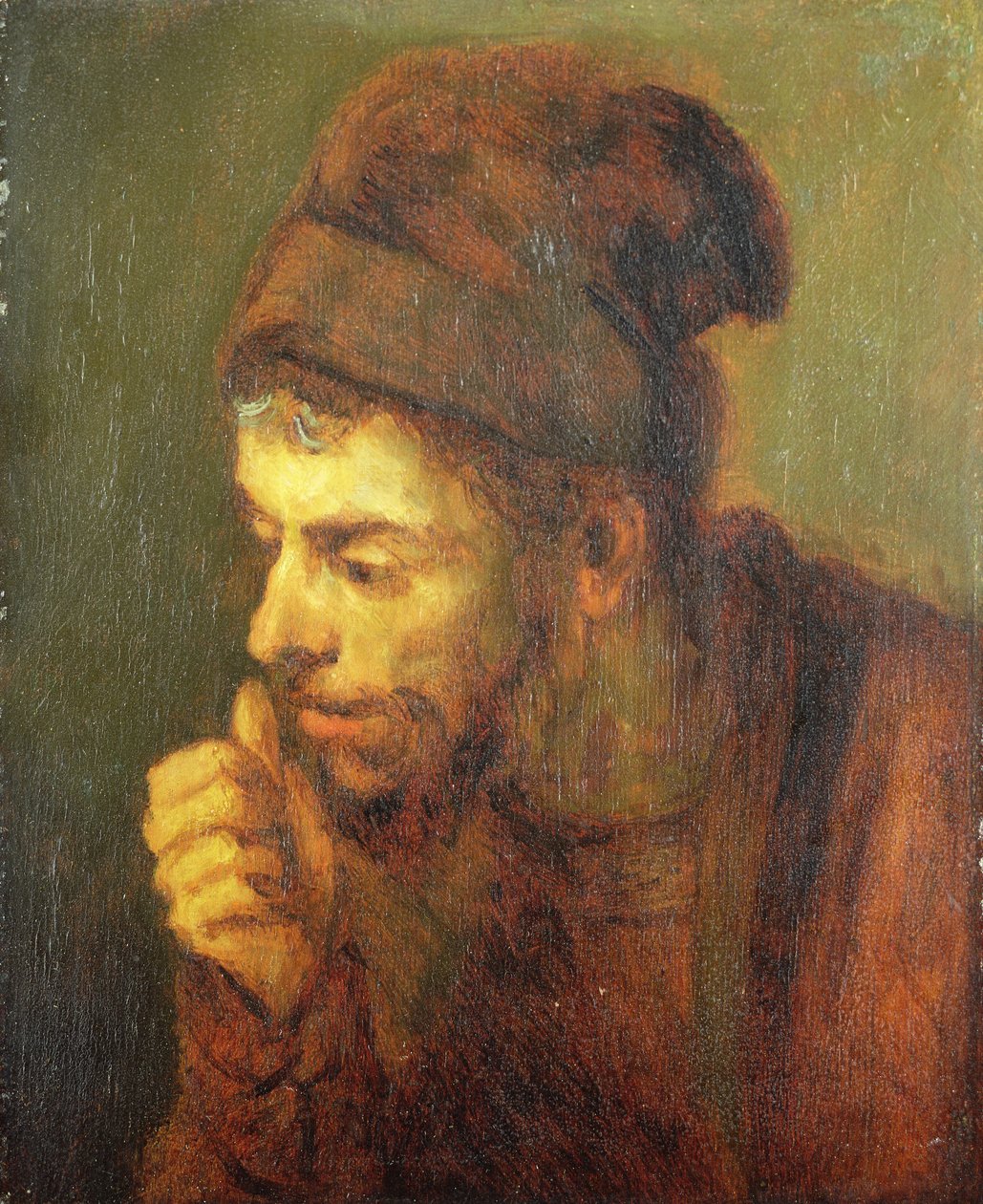 Hoofd van een man door Carel Fabritius