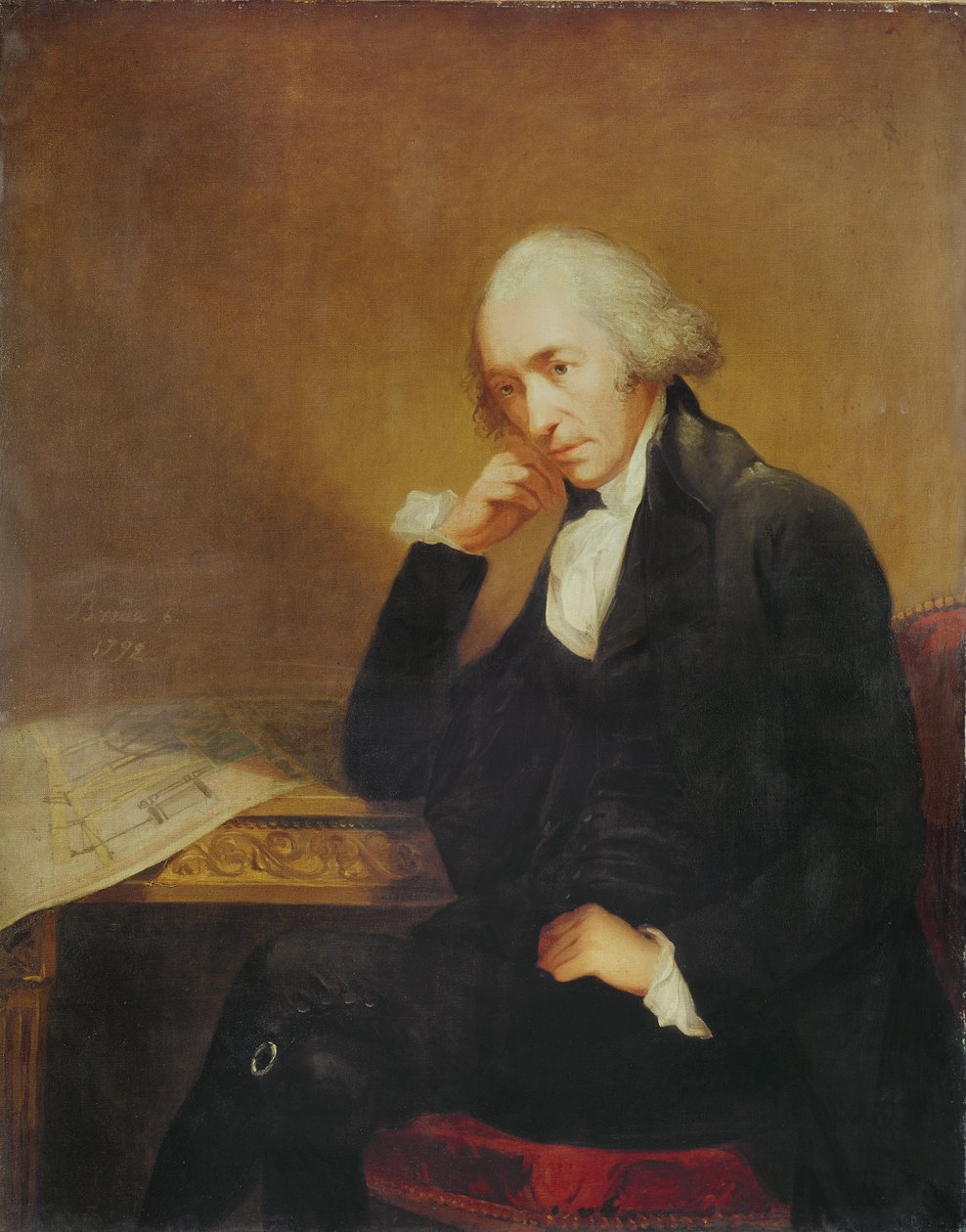 Portret van James Watt (1736-1819) 1792 door Carl Frederick von Breda