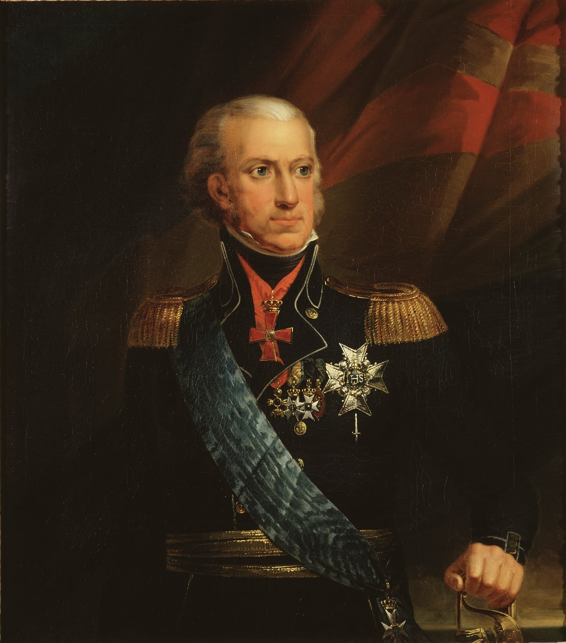 Karl XIII, 1748-1818, koning van Zweden en Noorwegen door Carl Fredric von Breda