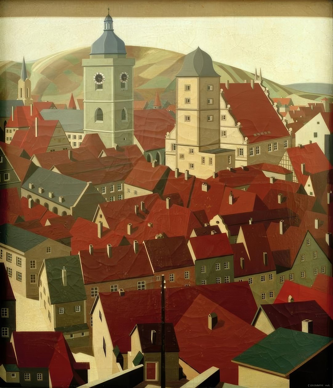 Marktbreit door Carl Grossberg