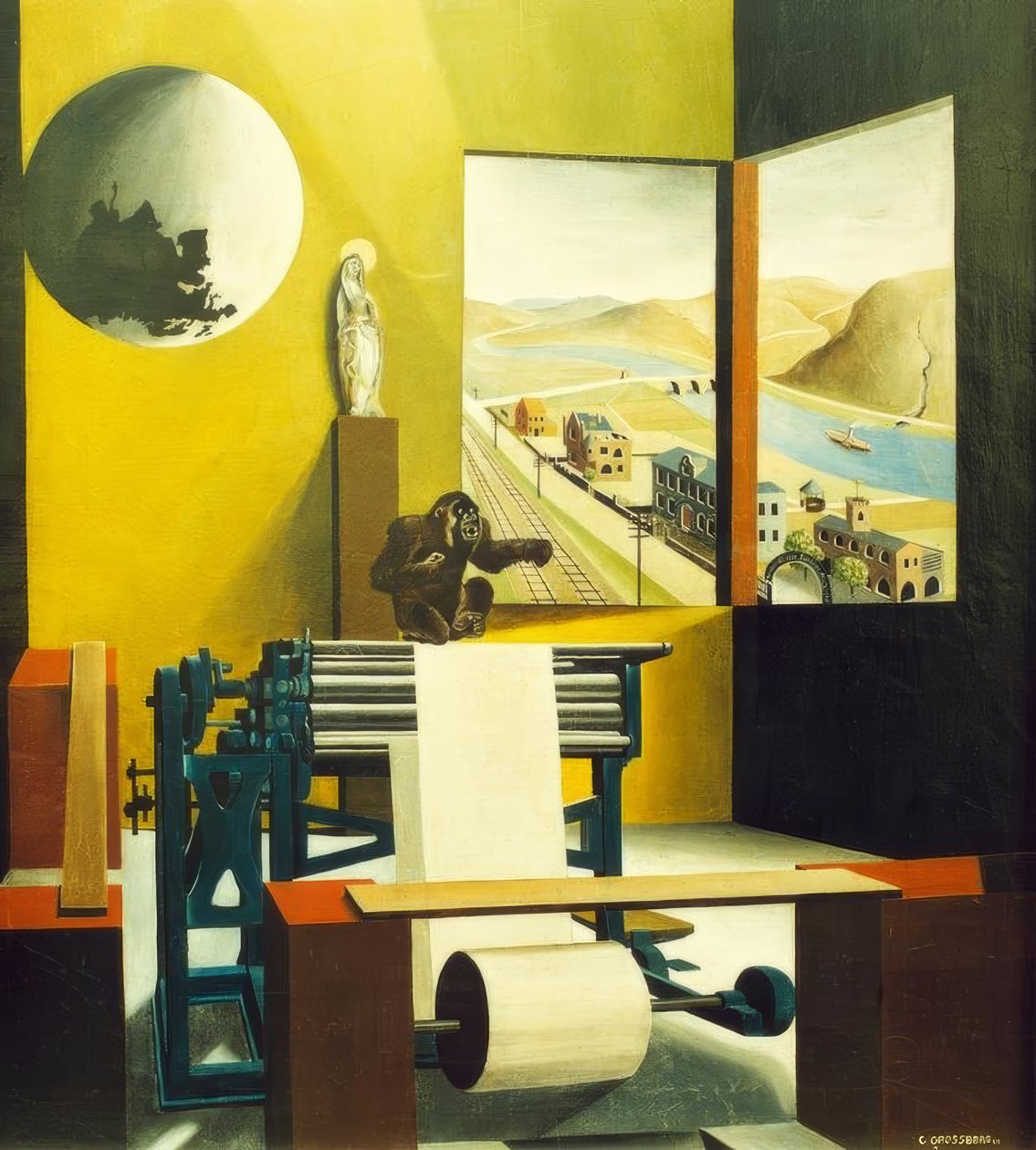 Machinekamer door Carl Grossberg