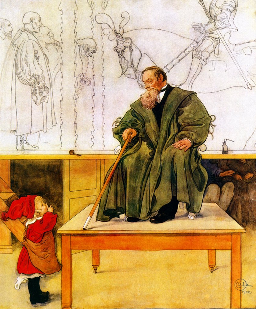 Grootvader en Esbjörn door Carl Larsson
