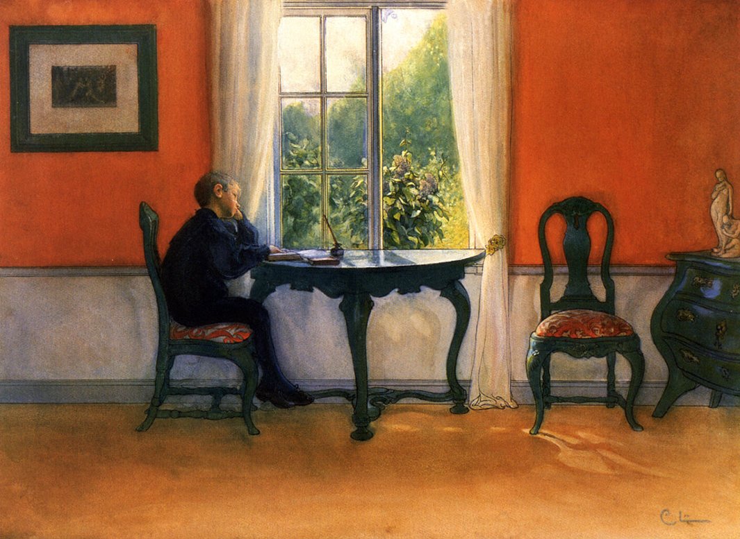 Vakantie Lezen door Carl Larsson