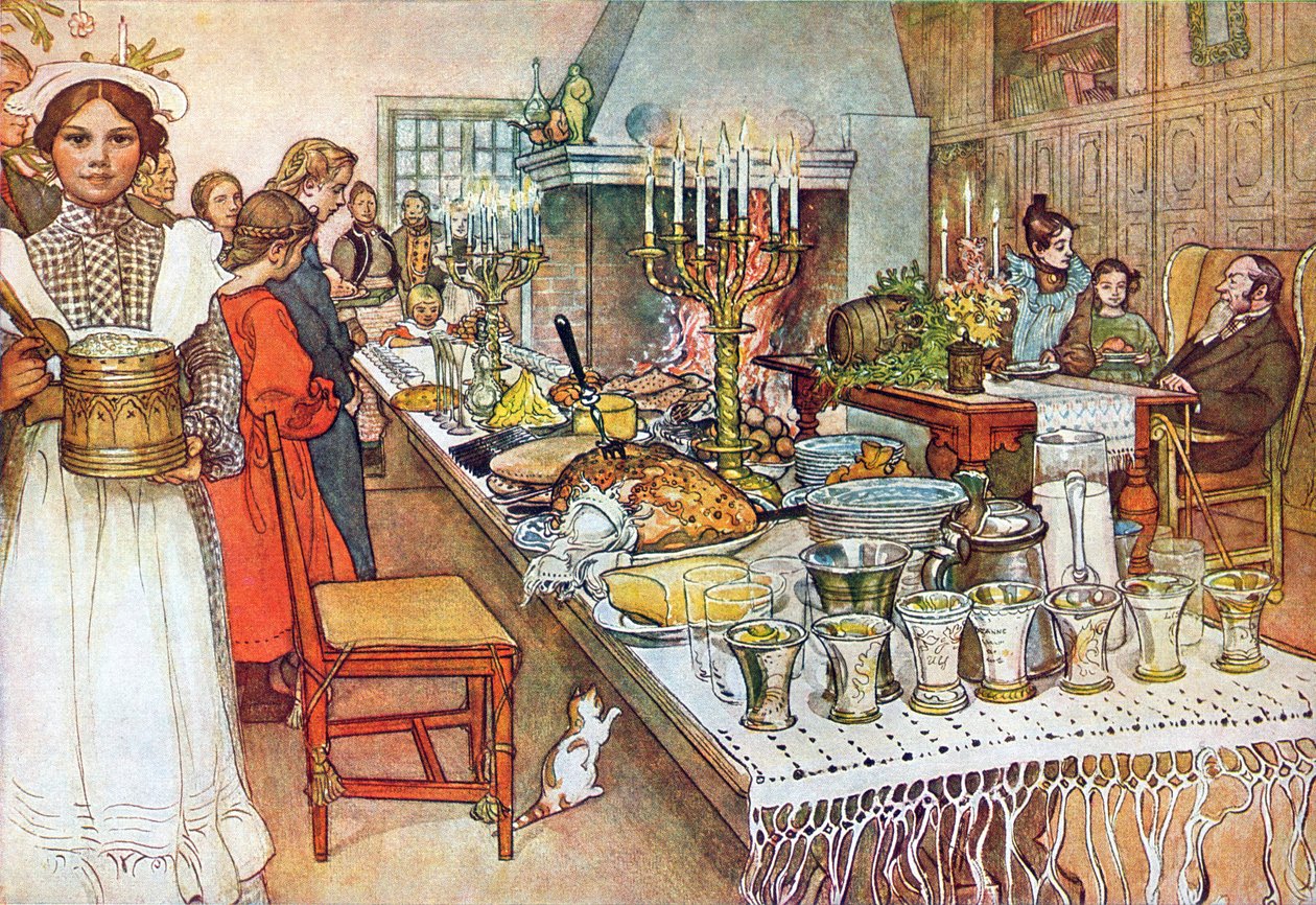 Kerstavond door Carl Larsson