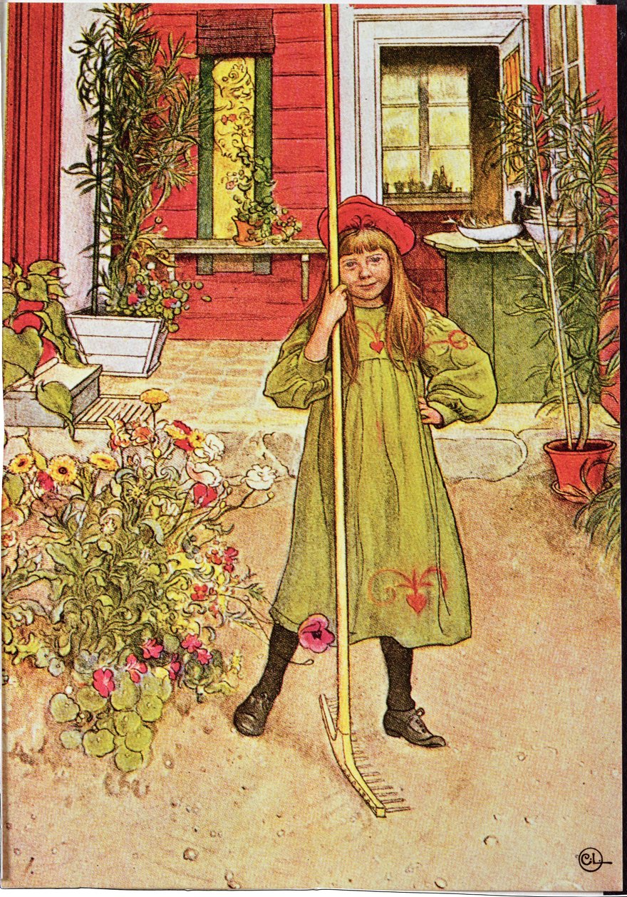 Krattning door Carl Larsson