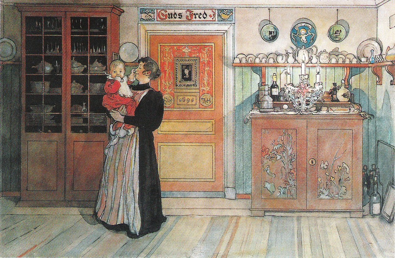 Tussen kerst en nieuwjaar door Carl Larsson