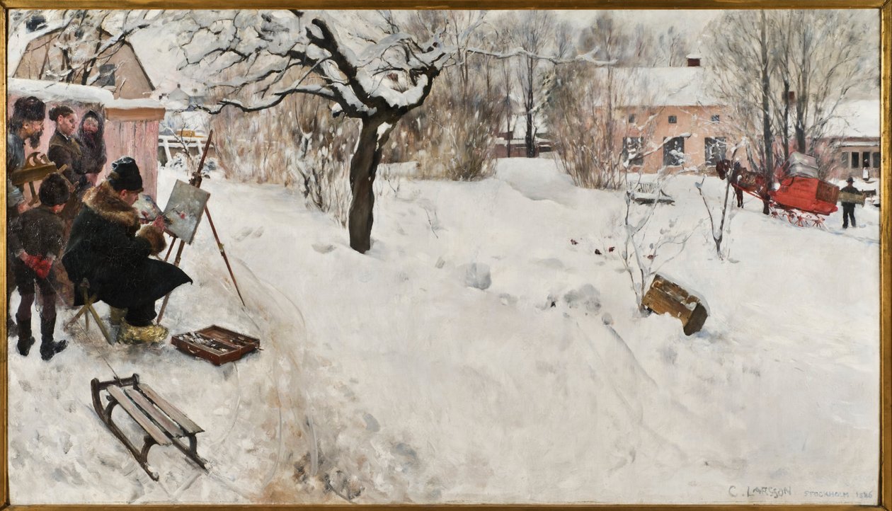 Schilder in de Open Lucht door Carl Larsson