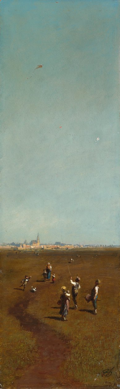 Vliegeren door Carl Spitzweg