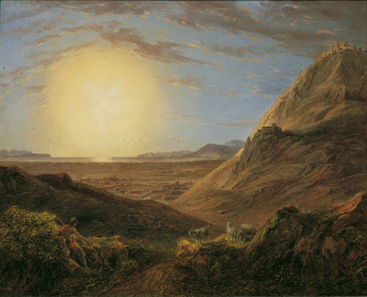 Athene na zonsopgang door Carl Agricola