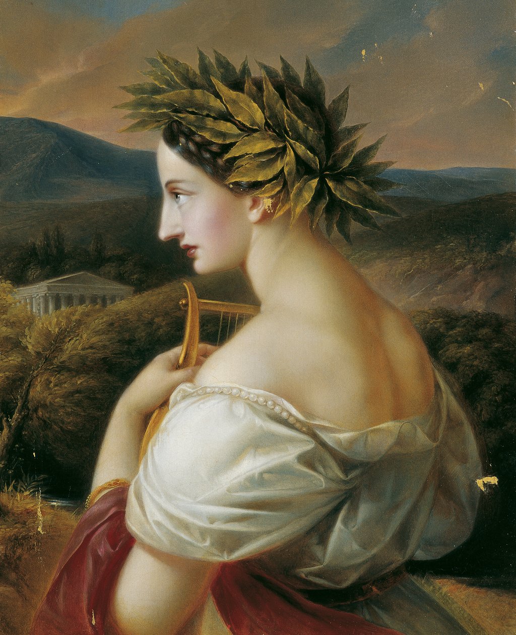 Sappho door Carl Agricola