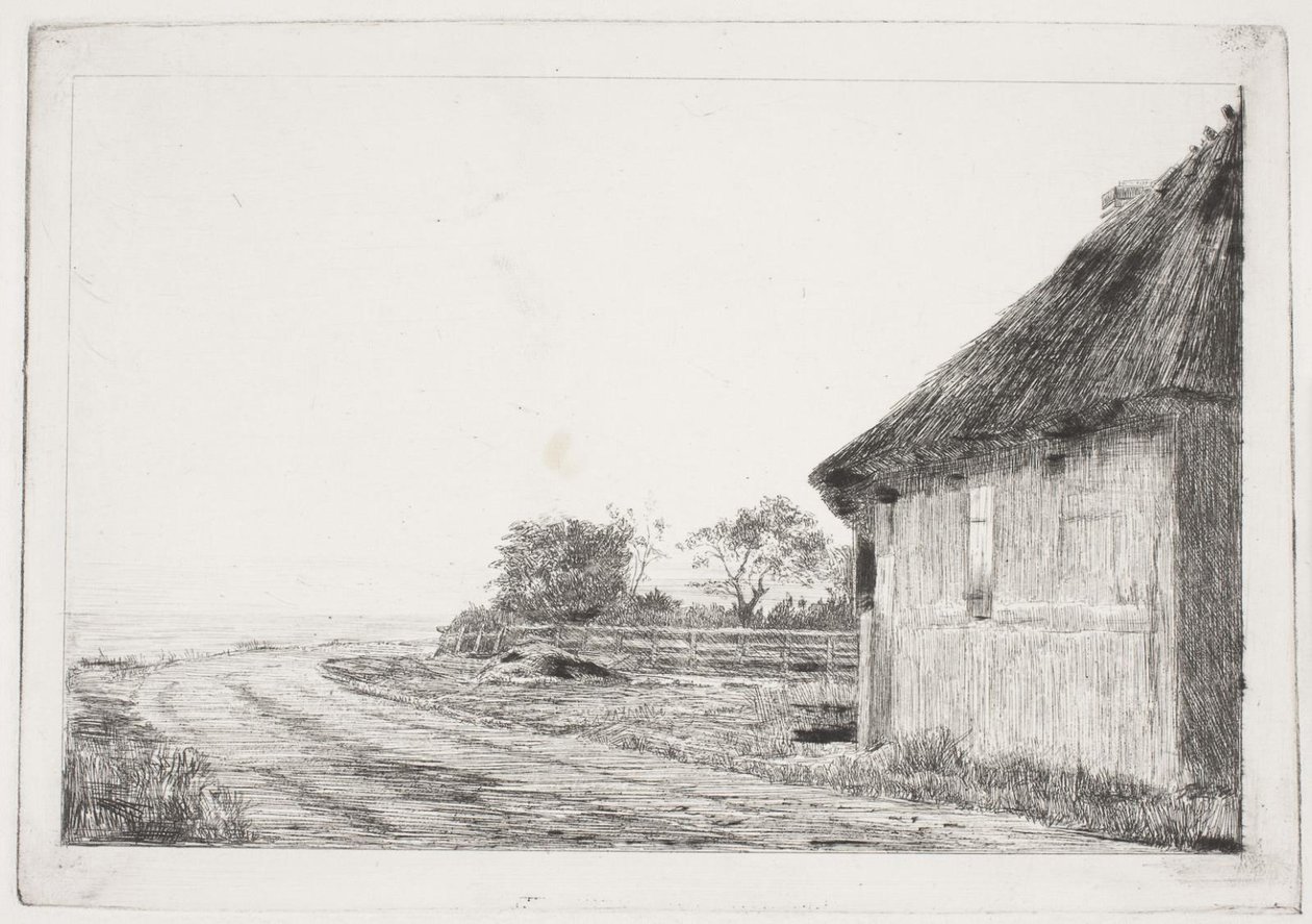 Het huis en de tuin bij de zee door Carl Bloch