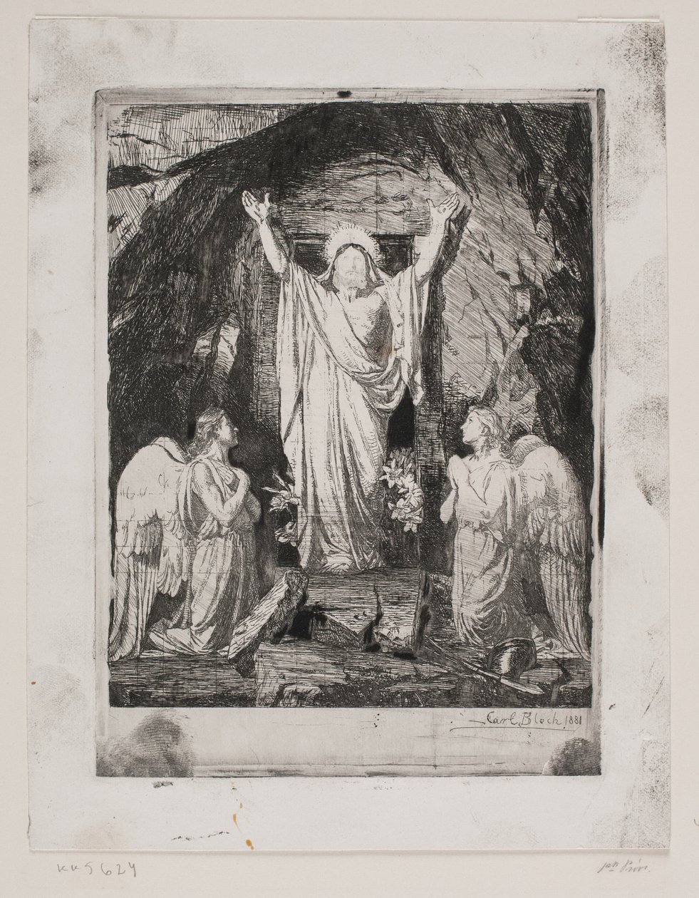 De opstanding van Christus door Carl Bloch