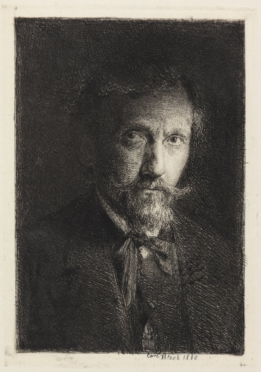 Zelfportret door Carl Bloch
