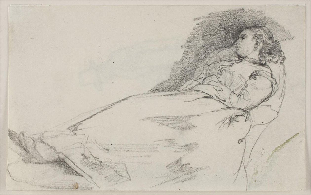 Slapende vrouw (Alma Bloch) door Carl Bloch