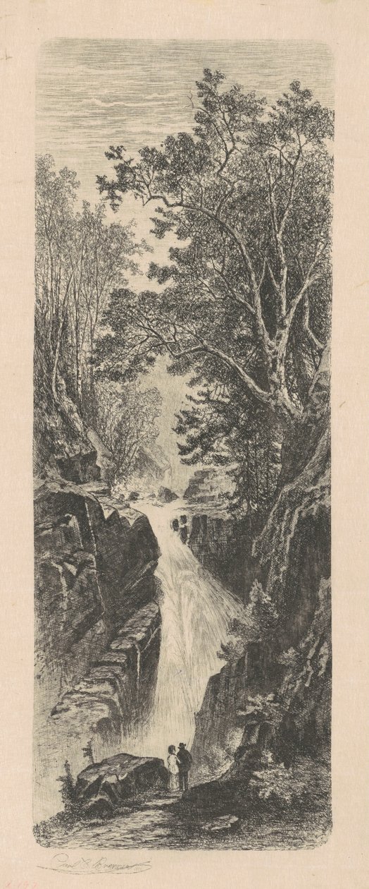 Waterval, Cumberland Mountains door Carl C. Brenner