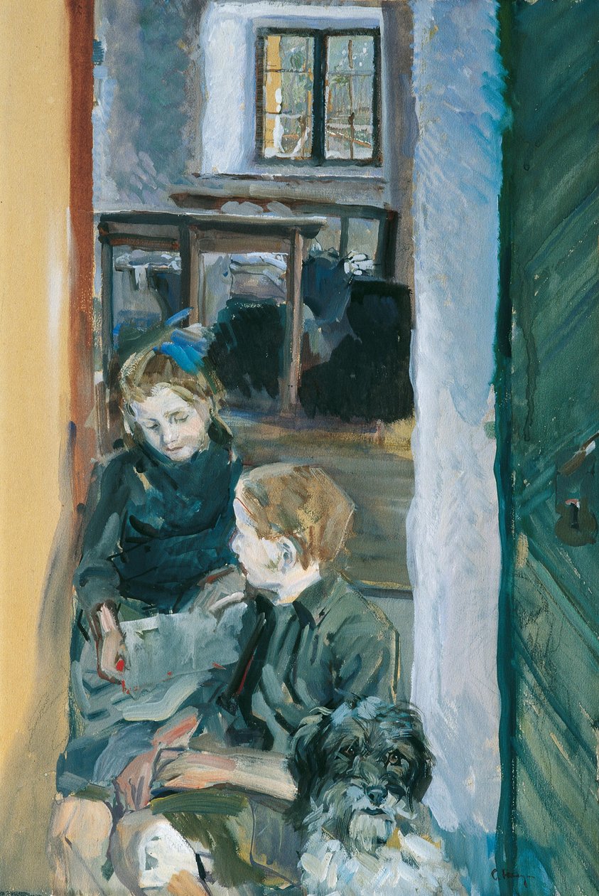 Kinderstudie door Carl Fahringer