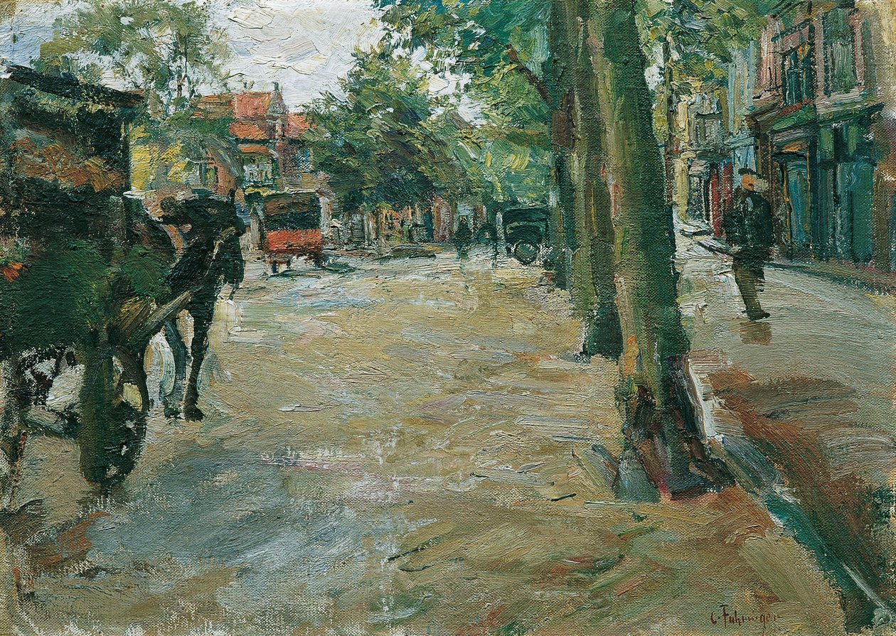 Straat in Horn door Carl Fahringer