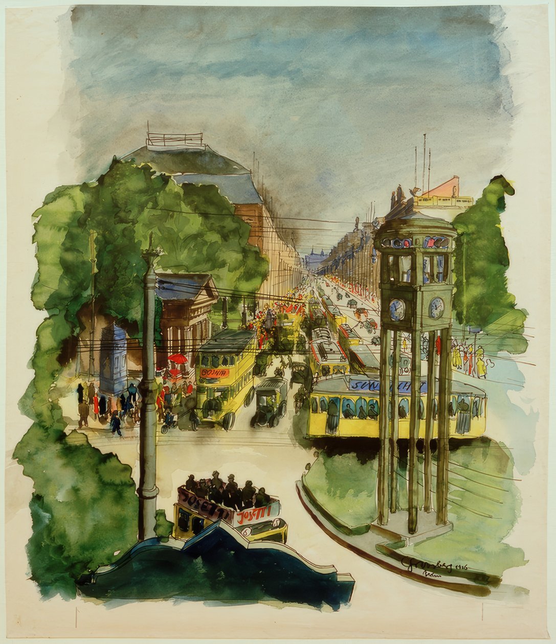 Potsdamer Platz door Carl Grossberg