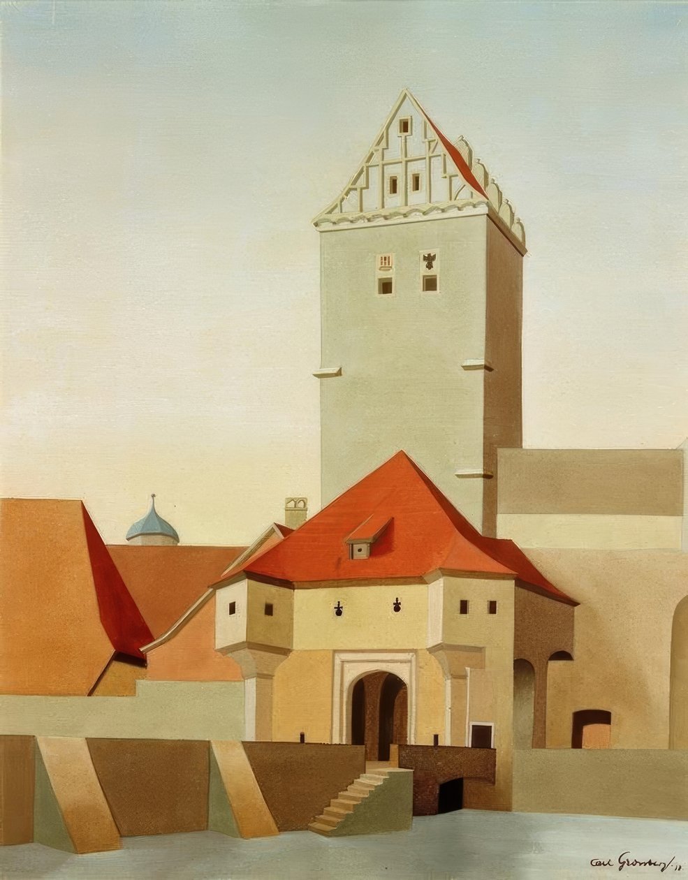 Dinkelsbühl – Rothenburger Tor door Carl Grossberg