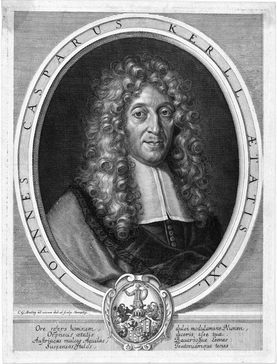 Johann Caspar Kerll door Carl Gustav von Amling