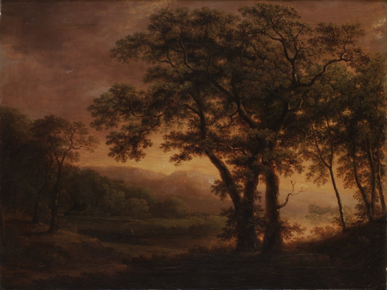 Romantisch merenlandschap door Carl Johan Fahlcrantz