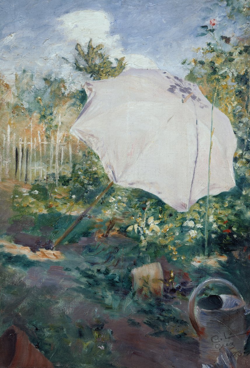 Tuin in Grez door Carl Larsson