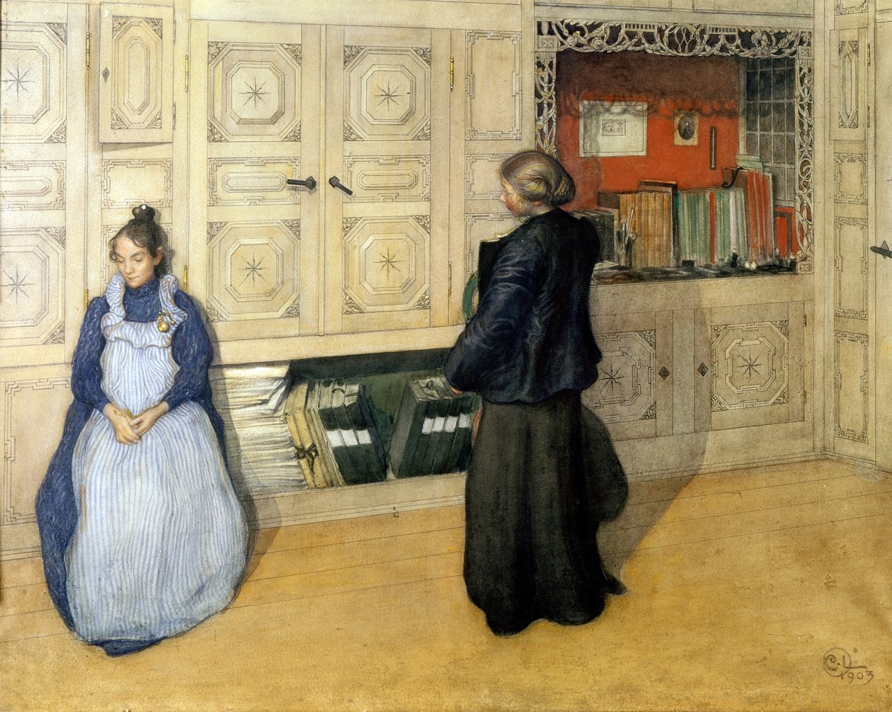 Moeder en Dochter door Carl Larsson