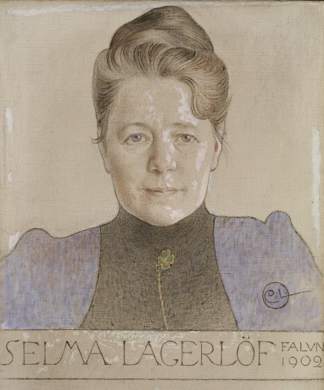Selma Lagerlof, 1902 door Carl Larsson