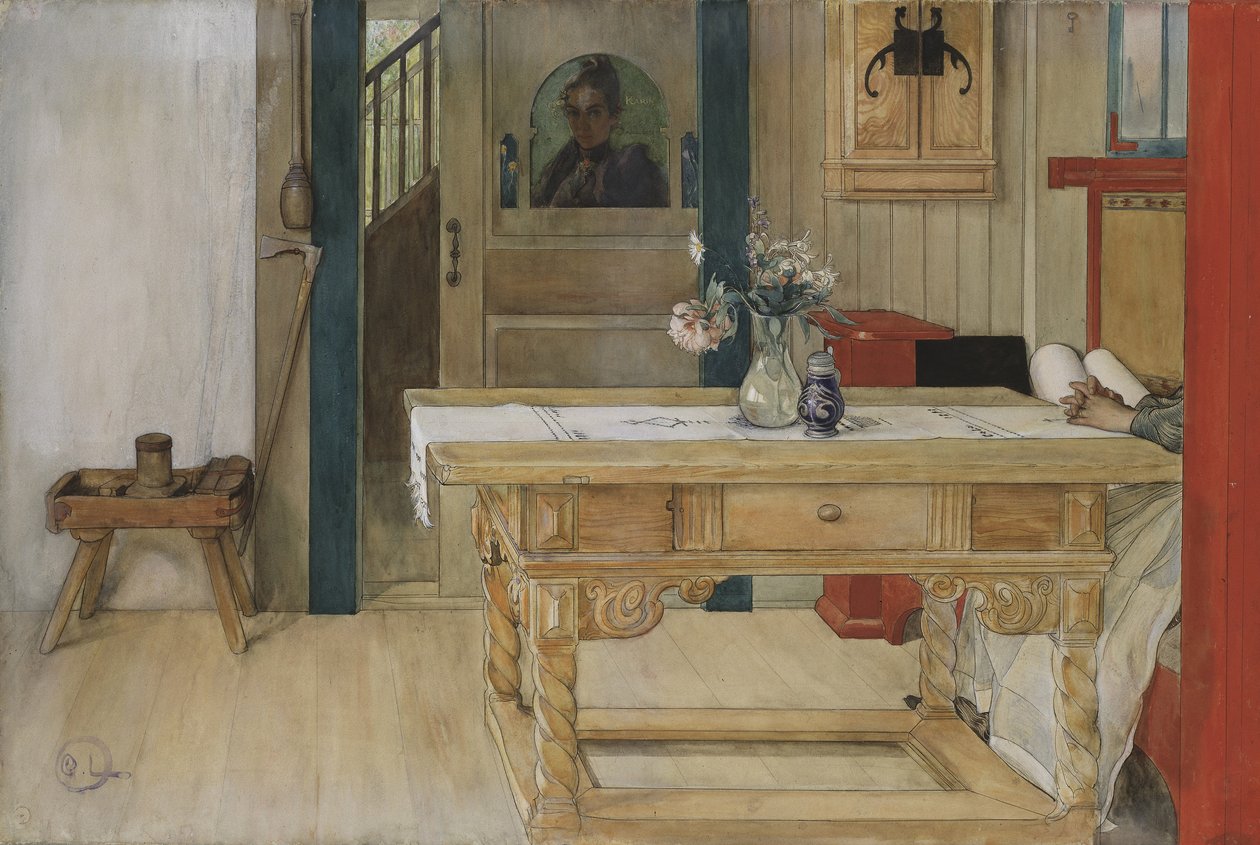Zondagsrust door Carl Larsson